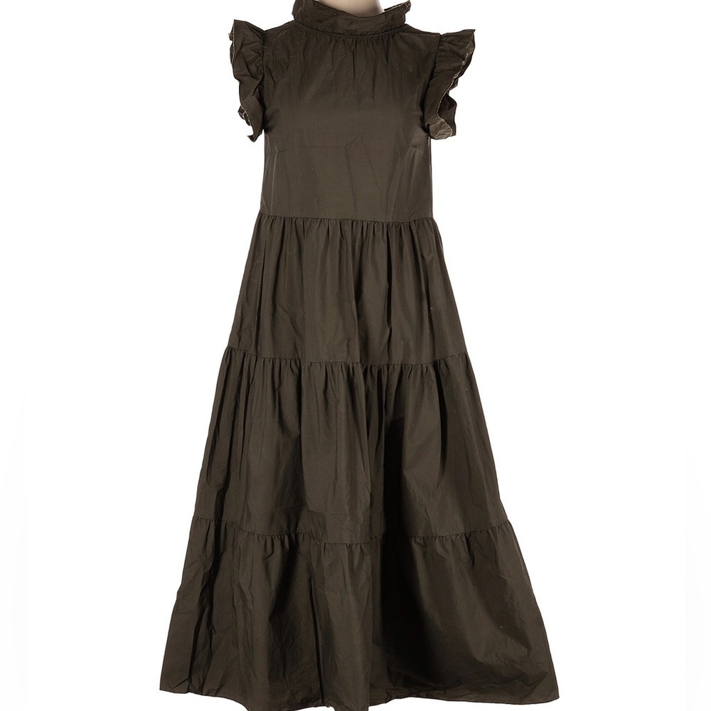 Chepe Ansaldo Cotton Tiered Maxi Dress